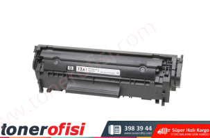 HP 12A Siyah Toner Dolumu
